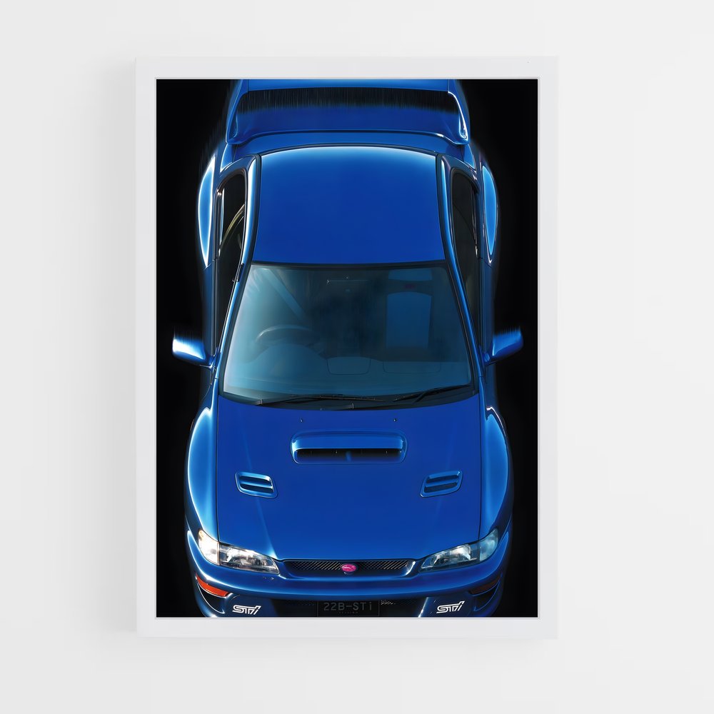 Poster Impreza b sti éclatant – affiche Subaru (vue 3)